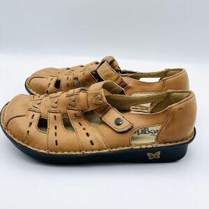 Womens Fisherman Sandals EU 40 US 9 PES-647 New Alegria Pesca Cognac Leather
